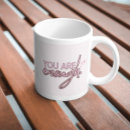 Search for you are enough mugs Typography