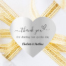 Search for silver thank you wedding stickers Heart