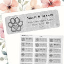 Search for dog owner return address labels Animal lover