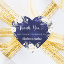 Search for winter flowers wedding stickers Thank you