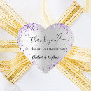 Search for purple and silver wedding stickers Heart