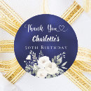 Search for navy flower stickers Blue and white