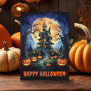 Search for haunted house cards Watercolor