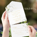 Search for white gold and green wedding invitations Minimalist