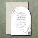 Search for green leaves wedding invitations Spring summer fall