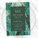 Search for emerald 60th birthday invitations Gold