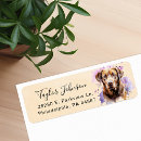 Search for chocolate lab return address labels Dog