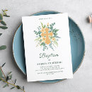 Search for greenery gold cross christening invitations Catholic