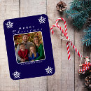 Search for holiday photo magnets Snowflake