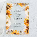 Search for sunflower frame invitations Modern