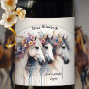 Search for will you be my bridesmaid wine labels Watercolor