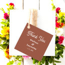Search for rustic thank you wedding favour tags Terracotta