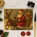 Search for old fashioned christmas postcards Sleigh ride