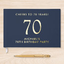 Search for 70th birthday guest books Elegant