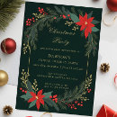 Search for green gold christmas invitations Modern