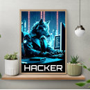Search for neon wolf posters Cyberpunk