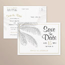 Search for palm tree wedding save the dates Gold