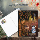 Search for winter deer postcards Woodland animals