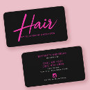Search for hot pink and black business cards Beauty salon