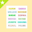 Search for colored stickers For kids