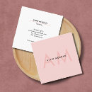 Search for light pink business cards Hairdresser