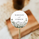 Search for mountain wedding stickers Modern elegant