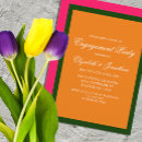Search for dark orange invitations Minimalist