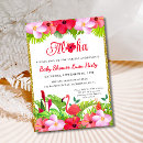 Search for luau baby shower invitations Hibiscus flowers