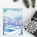 Search for winter painting postcards Blue
