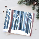 Search for watercolor forest postcards Winter