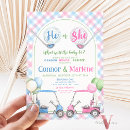 Search for golf gender reveal invitations Baby