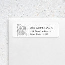 Search for modern house return address labels Rustic