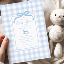 Search for blue gingham invitations Rocking horse