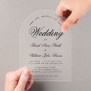 Search for transparent wedding invitations Black and white