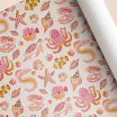 Search for sea creature wrapping paper Under the sea