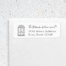 Search for housewarming return address labels Change of address