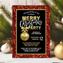 Search for red gold office party invitations Corporate