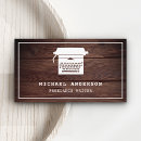 Search for typewriter font business cards Author