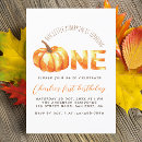 Search for pumpkin is turning one invitations Our little pumpkin