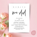 Search for wedding reception invitations Elopement