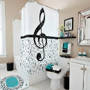 Search for music shower curtains Black