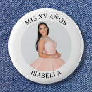 Search for 15th birthday badges Quinceanera