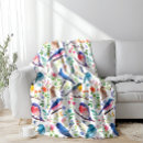 Search for bird pattern blankets Flowers