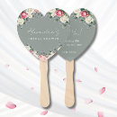 Search for bridal shower hand fans Botanical