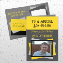 Search for son in law birthday cards Black