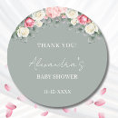 Search for rose thank you stickers Sage green