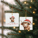 Search for highland cow christmas tree decorations Farm animal