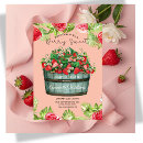 Search for strawberry baby girl shower invitations Baby on the way
