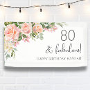 Search for 80th birthday banners Elegant