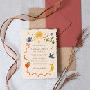 Search for folk art wedding invitations Whimsical